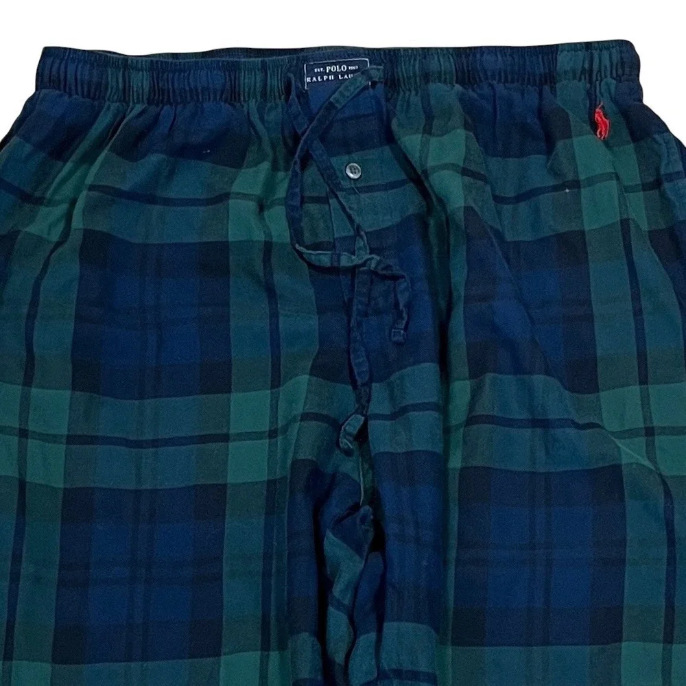 Polo Ralph Lauren Blackwatch Tartan Pajama Pants XL Lightweight Flannel Lounge
